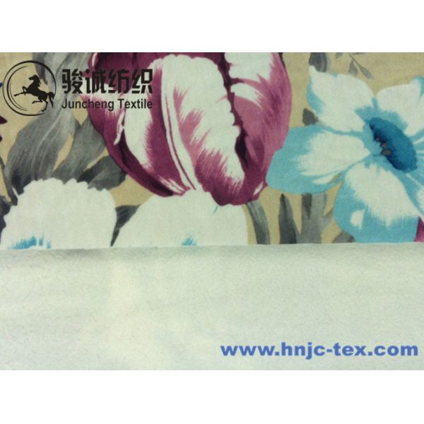 China Wholesale anti static/anti pilling flower pattern paper printing velvet for apparel
