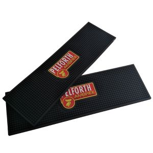 Factory Directly Custom Made Soft PVC Rubber Restaruant Bar Counter Spill Mat,