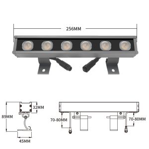 DC24V SMD2835 400LM IP67 Linear Wall Washer Light