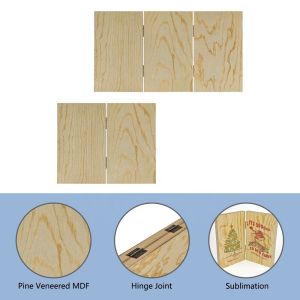 20*12cm Eco-Friendly MDF Wood Sublimation Picture Frame Hinged Folding Memory