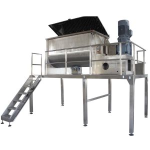 Flour Powder Double Ribbon Mixer Machine 2000L SUS304 Material 22kw Power