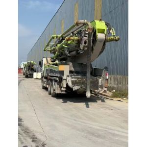 2019 Zoomlion 49-meter concrete pump truck mounted on a Mercedes-Benz chassis