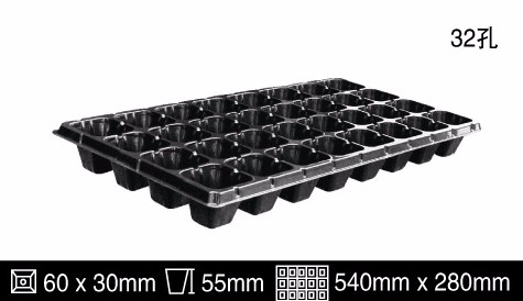 72 Hole Microgreen Hydroponic Growing Plastic Planting Tray With Drain Hole