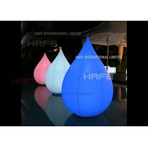 Quality Aero Lotus Inflatable Lighting Decoration LED 100W 50CM Base For Social Corporate Event for sale