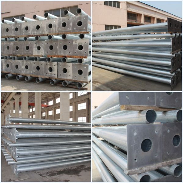 High Voltage Utility Power Poles Electrical Distribution Line Steel Utility Pole