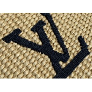 Raffia Waven Custom Embroidered Tote Bags 35cm Medium Tote Purse