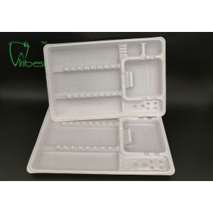 White Electronics Packaging Disposable Plastic Tray