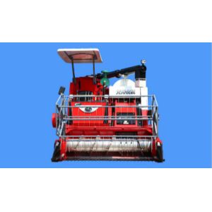Full Feeding Whirling Unloading Rice And Wheat Combine Harvester 74kw