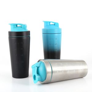 China Insulation Protein Shaker Stainless Steel Drink Bottles Gradient Powder Coating on sale