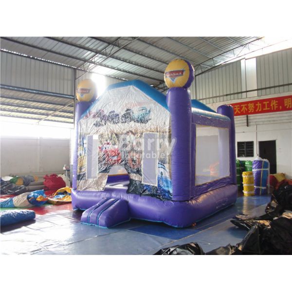 Outdoor Cars Inflatable Bouncy Castle Professional Safety Purple Bounce House Party