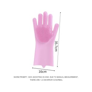 Professional Heat Resistant Kitchen Rubber Dish Washing Gloves Silicone Cleaning
