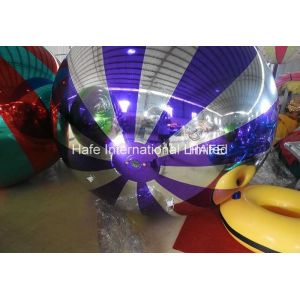 4 M Inflatable Lighting Decoration , 13ft Flying Helium Inflatable Mirror Ball