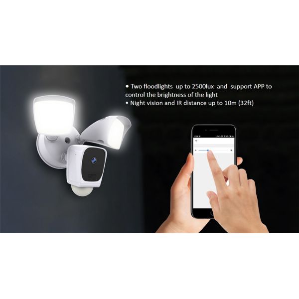 Smart Wireless 1080P Floodlight Camera(E97A)