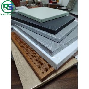 External Commercial Aluminum Art Deco Metal Panels Screen Blue Sky Metal Wall