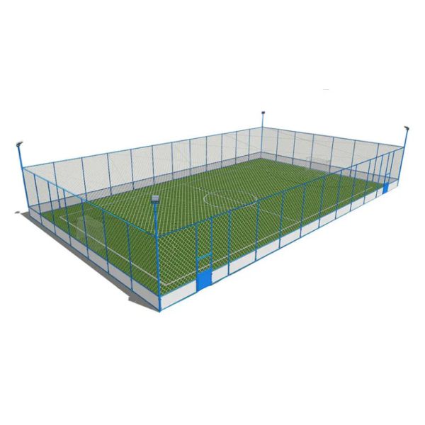 PVC coated Metal Wire Mesh Fencing Football Stadium Baseball Field Chain Link Fence
