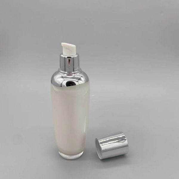 Buy 80ml Oval Cylinder Plastic PS Skin Toner Bottle Cosmetic Packaging at wholesale prices