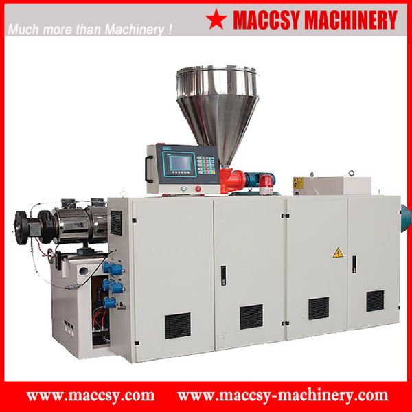 Buy Conical double screw plastic extruder PM2000XD at wholesale prices
