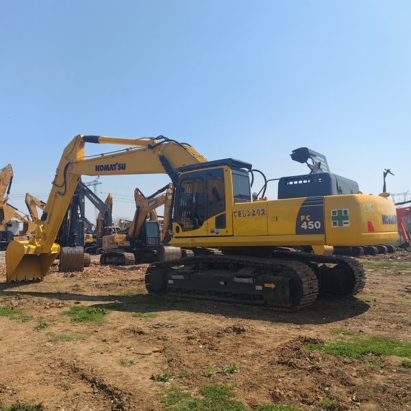Large Used Komatsu Excavators PC450-8 45Ton Construction Equipment Digger