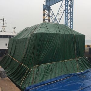 150GSM 100% Polyester Twill Tarpaulin Waterproof High Visibility Poly Woven