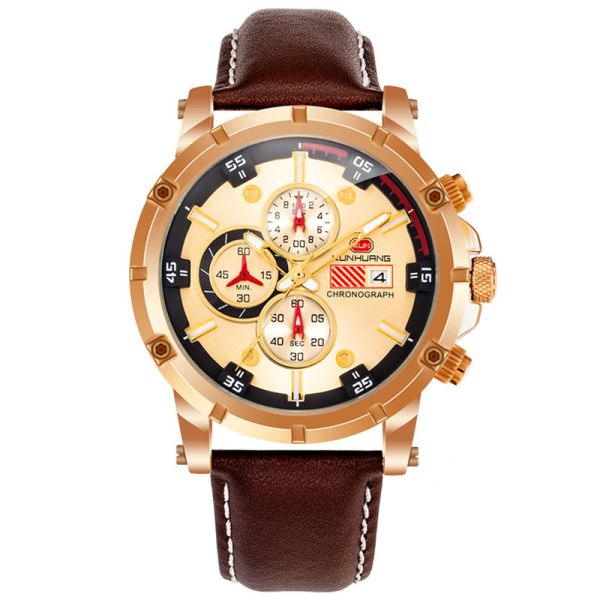 Buy 30 Meters Waterproof 11cm*8cm*7.5cm Mens Chronograph Watches at wholesale prices