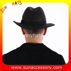 0070371 Sun Accessory customized winter wool felt fashion style fedora hats ,men