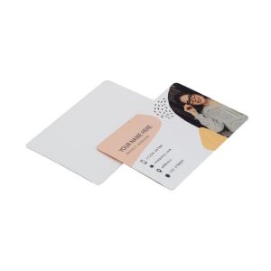 DIY Personalized Double-Sided Printable Sublimation Plastic Business Card Blanks