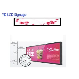 37 Inch Wall Mounting Interactive Touch Screen Kiosk For Advertising Player