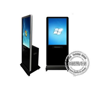 Wifi Network Touch Screen Kiosk with Printer, Indoor Floor Standing Lcd
