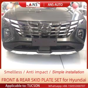 Black Front And Back Hyundai Tucson Bumper Guard Friction Resistant