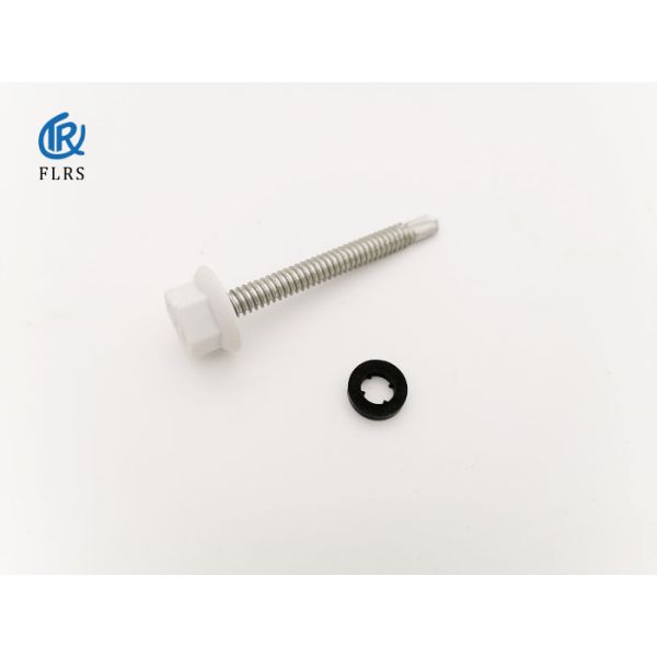 Hex Nylon Flange Head Self Drilling Steel Screw High Grade Anticorrosive Coating Surface