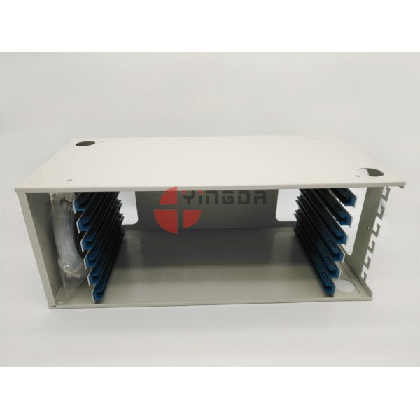 Fiber Management Unit for 19 Inch 72 Port ODF 4U Metal White 1.2mm With Trays