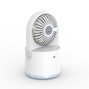 Quality 3 Speeds Adjustment USB Charging Quiet Desktop Small Fan with Spray Mini Humidifier for sale