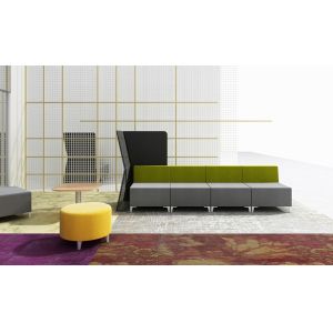 Custom Shared Workplace Fabric Office Lobby Sofa 0.35CBM