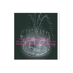 Diameter 68cm Smoky Shape Water Fountain Equipment Stainless Steel