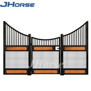 Customizable Horse Stall Fronts Durable Powder Coating Bamboo Frame