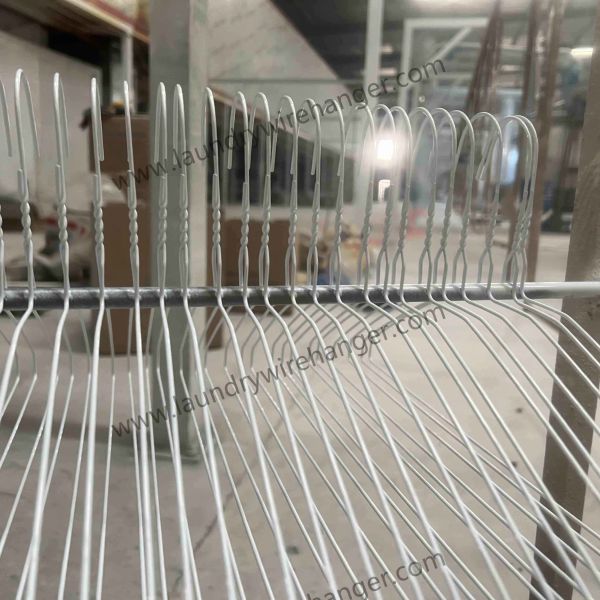 Buy 18inch Disposable Wire Suit Hanger For Dry Cleaner at wholesale prices