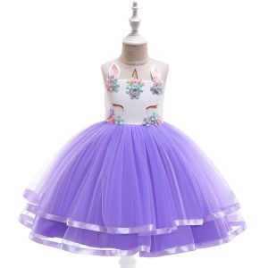 1.5M 59in Children'S Dress Up Costumes Unicorn Tutu Dress For 3 Years Girls