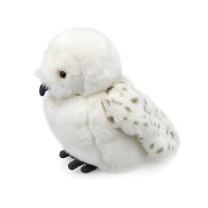 Head Rotatable White Feather Eagle Plush Toy 25cm