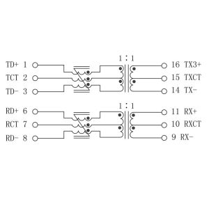 HX2326NL | HX2326FNL 10/100B-T POE(+) SMD Pulse Transformers