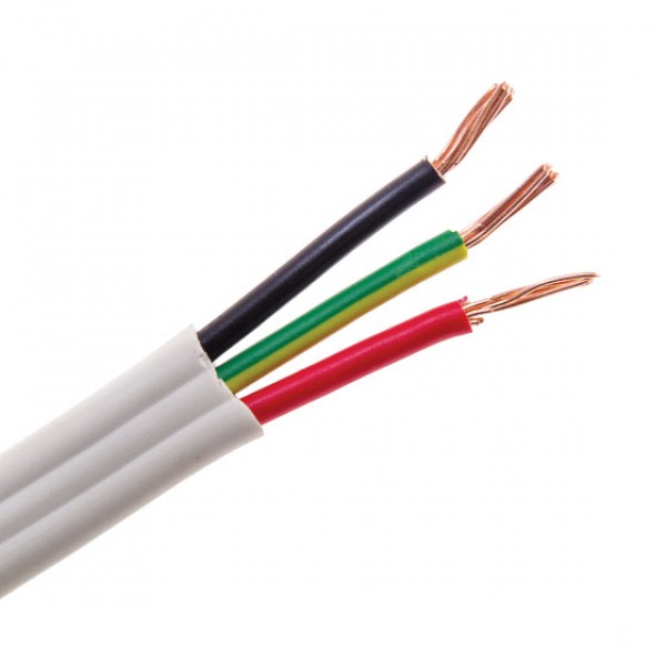 Flat TPS 2 Core PVC Insulated Cable 450 750V
