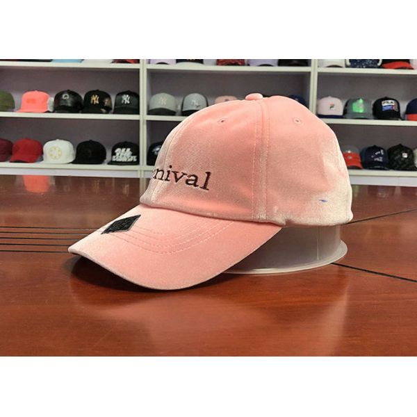 ACE Unisex Creative Flat Embroidery Design Soft Pleuche Fabric Sports Baseball Cap