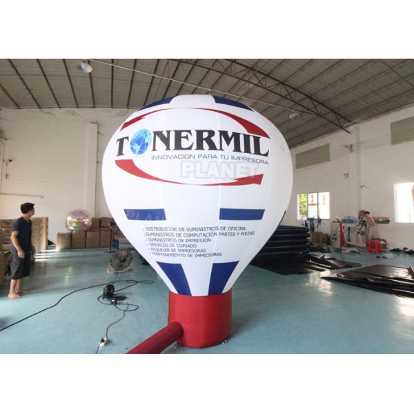 Buy Roof Advertising Giant Model Hot Air Balloon Shape Inflatable Ground Balloons For Promotional Advertising at wholesale prices