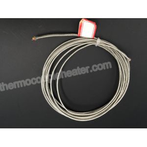Fiberglass Thermocouple Compensating Cable Wire With SS Braid Shield