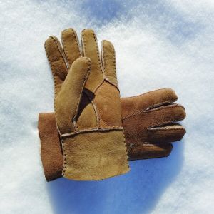 popular shearling sheepskin Gloves sheepskin double face gloves motorcycle