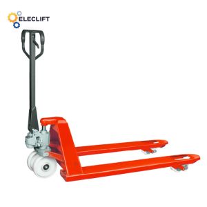 Quality 6-8 In Width Polyurethane Manual Pallet Truck Hydraulic Stacker Lift Truck for sale