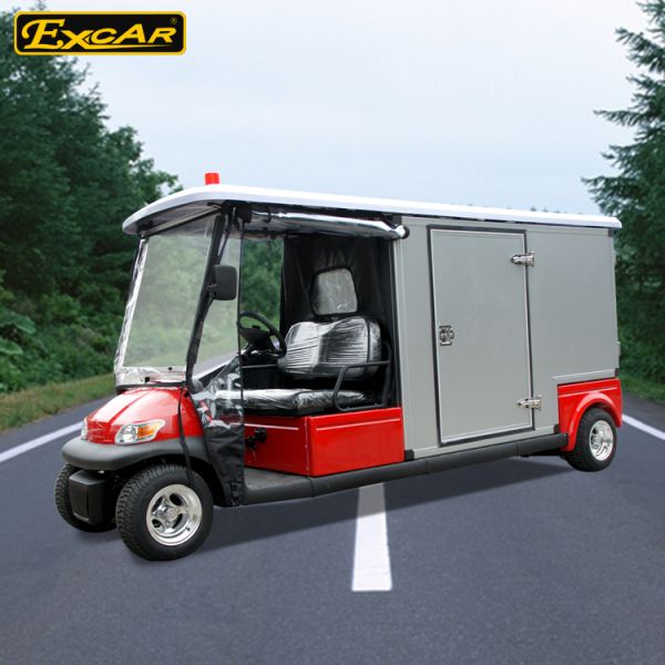 Steel Chassis Waterproof Medical Golf Cart With Light And Horn