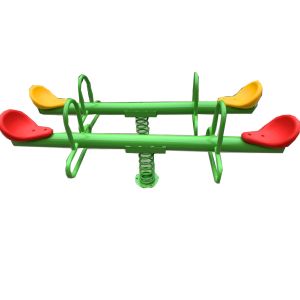 Seesaw Plastic Seat Preschool Play Equipment Outdoor Galvanized Steel