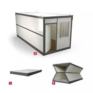 Fast Installation Flat Pack Folding Containers Prefab Houses with Sandwich Panel