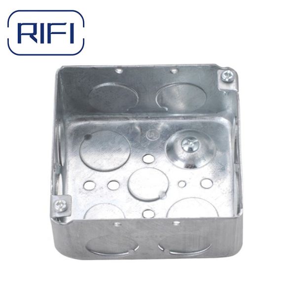 RS9 Raised Steel Cover Galvanized Electrical Conduit Box Cover For EMT Junction Boxes