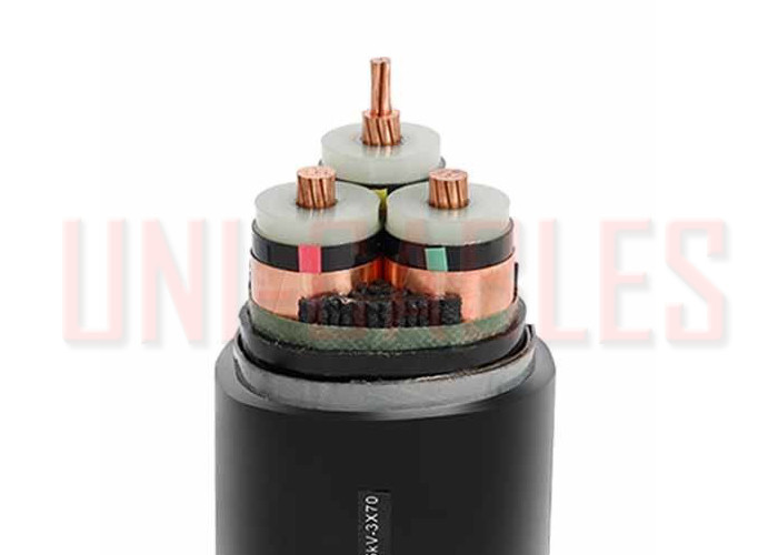 Quality 12.7 / 22kV Individual Screened PVC Sheathed MV Cable for sale